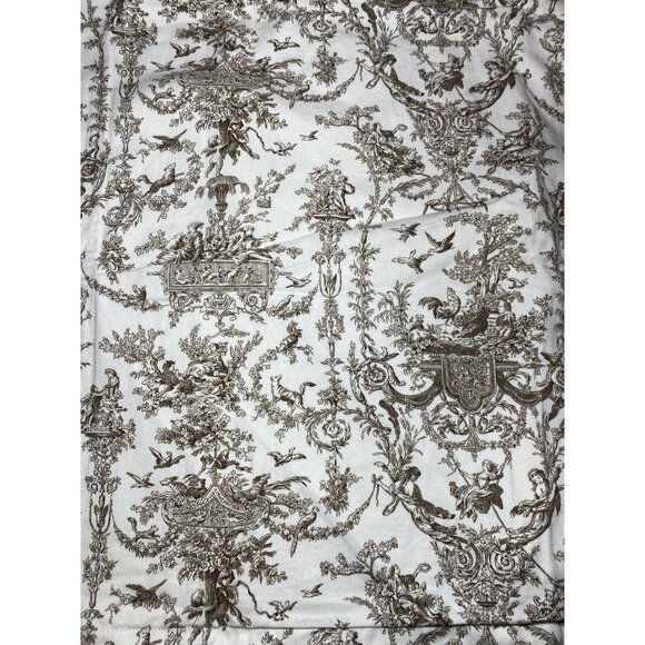 Peacock Alley Pillow Sham Set Cherub Pastoral Toile Romantic Sepia Rare GUC - Picture 1 of 9